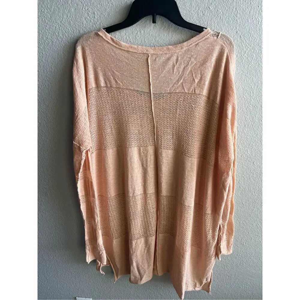 ❤️Free People Semi Sheer Oversize Tunic Top
